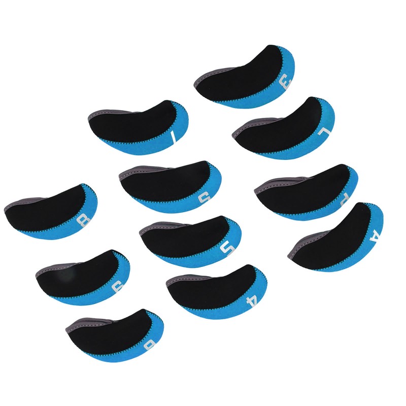 11PCS Golf Club Head Covers Neoprene Numbered Golf Club Head