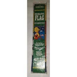 New Creative Enterprises SESAME STREET DECORATIVE FLAG 28" x 40" HAPPY JULY 4TH CELEBRATION 23027 sealed