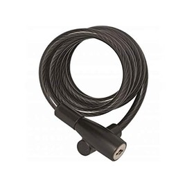 ABUS Spiral Cable Lock 3506K - 6 mm Thick Flexible Bicycle Lock - ABUS Security Level 1 - 180 cm - Black