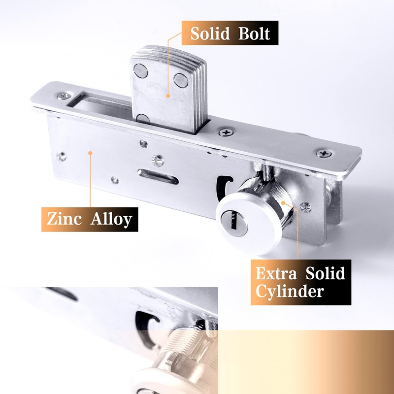 RupXinSplend Cylinder Deadbolt Mortise Lock - Commercial Storefront Door Lock