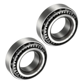 Kozelo 2 Pack 15123/15245 Tapered Roller Bearings - [1.25" x 2.4409" x 0.715"] Chrome Steel Bearing Cone and Cup Set for Conveyor Systems