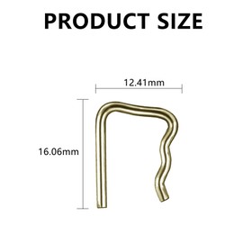 DEFIYEAR 10PCS Rail Injector Leak Off Retaining Clips, Leak Off Pipe Clips, Common Injector Leak Seal Clamp for Ford Peugeot Citroen VW Jaguar, Fuel Pipe Kit for Injector Maintenance and Repair