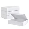 Purple Q Crafts White Hard Gift Box with Magnetic Closure