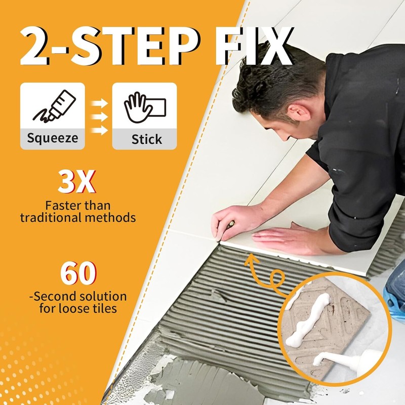 Heavy Duty Tile Adhesive & Repair Glue (10.5oz) – Strong