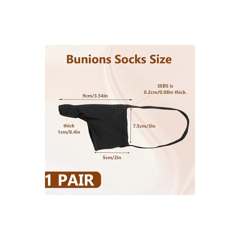 1 Pair Bunion Corrector Big Toe Straightener with Heel Strap