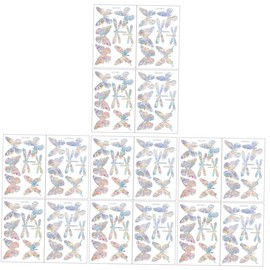 Ciieeo 8sets Butterfly Dragonfly Window Clings Anti-Collision Static Cling Stickers for Bird Strike Prevention Decorative Window Decals for Home Decor