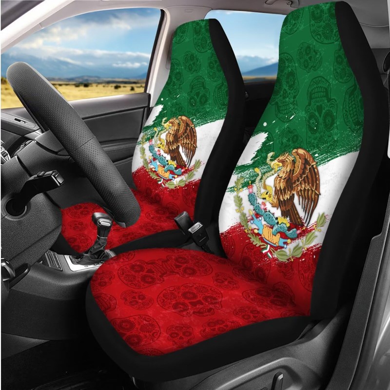 DBBXHZJY Mexican Car Seat Covers Mexico Flag Car Accessories Full