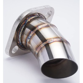 LSEX-F Dolphin Pipe End, Flange Angle 0°, Φ23.8 inches (60.5 mm), General Purpose, Dolphin Tail, Downtail, Shrimp Pipe, Muffler Parts, Volume Countermeasure, Muffler Cutter, General Purpose Roadster,