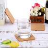 Square Wooden Thick Cork Drink Coasters for Kitchen Restaurant Home