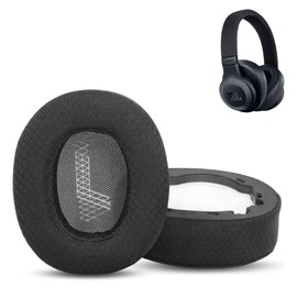 XRHTONG Breathable Replacement Earpads Compatible with JBL E65BTNC /Live 650BTNC/ Duetnc Wireless/Live 660 BTNC Ear Cover Headphones Ear pads Cushion(Breathable Fabric/High Density Foam)
