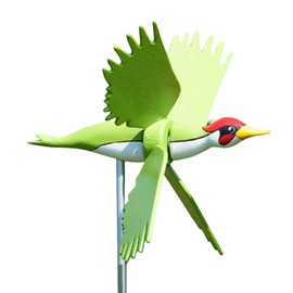 Garden Pinwheels Stakes Outdoor Bird Whirlygig Windmills Gardening Art for Yard Lawn Decorations