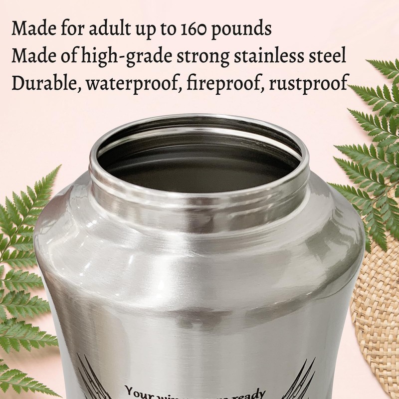 Pilipane Urn for Human Ashes,Decorative Beautiful Ashes Box for Adult