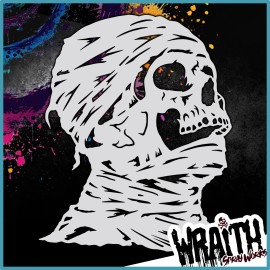 Wraith SprayWorks Mummy #1 - Reusable Airbrush Stencil Template