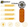 6.5 inch Oval LED Trailer Turn Signal Light 13 Diodes
