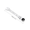 sourcing map 6mm Flex-Head Ratcheting Combination Wrench Metric 72 Teeth