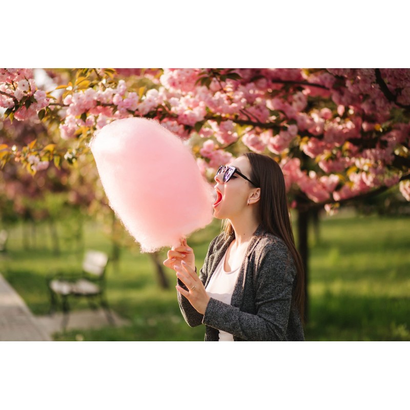 Cotton Candy Floss Sugar Eco Craft Stix-1pk Pink Cotton Candy