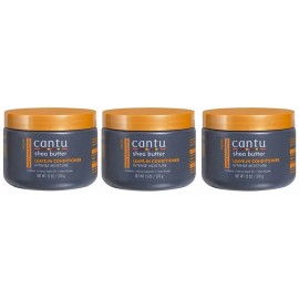 CANTU MEN'S LEAVE-IN CONDITIONER, SHEA BUTTER, 13oz Your Choice!!!!! - 3 Container