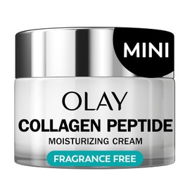 Olay Regenerist - Hidratante facial con péptido de colágeno 24 para mujeres, hidratación intensa 24 horas para cara y cuello, fabricado con vitamina B3+ para una piel firme y suave, sin fragancia, tamaño de prueba 0.5 onzas