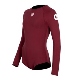 Two Bare Feet Women's 2mm Arabella Neoprene One-Piece Wetsuit – Premium Swim Suit for Surfing, Swimming, Scuba Diving & Water Sports, Flexible, Durable, Multiple Styles (Burgundy, XL)