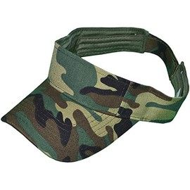 Buy Caps and Hats Camo Visor Woodland Hunting Camouflage Golf Hat for Men Women Adjustable