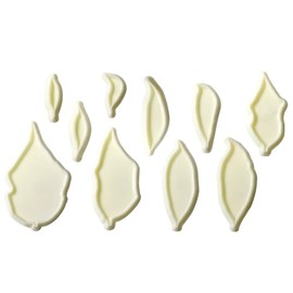 PME JEM Poinsettia Cutters, Set of 10, White