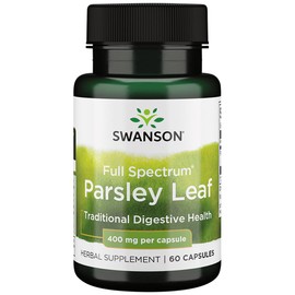 Swanson Full-Spectrum Parsley Leaf Extract - Herbal Supplement Promoting Digestive Health - Natural Formula Supporting GI Tract Health - (60 Capsules, 400mg Each)