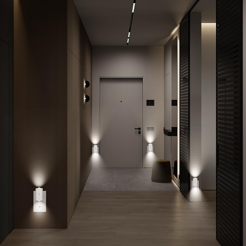 LED Night Light Plug in, Modern Plug-into Wall NightLight, Adjustable