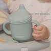 Ginbear 2-in-1 Sip-N-Straw Baby Cup, Spill Proof Non-toxic BPA Free