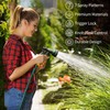 AUTOMAN-Garden-Hose-Nozzle, ABS Water Spray Nozzle with 7 Adjustable Watering Patterns,