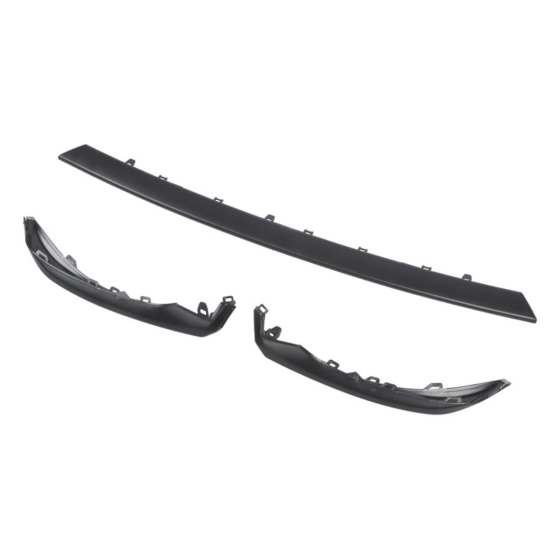 3PCS Front Bumper Lip Spoiler Kit Improve Driving Stability Black