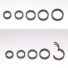 BLISI 5Pcs G23 Titanium Nose Rings 16G/18G/20G Hinged Clicker Segment
