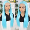 Savanna Hair Wig Light Blue Hair Lace Front Wigs Synthetic
