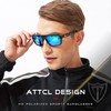 ATTCL Polarisierte Sonnenbrille Herren Sportbrille mit UV-Schutz Hexagonal TR90 Rahmen