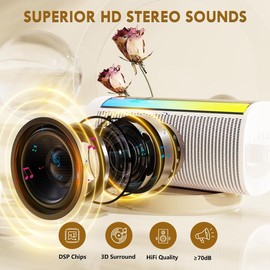 D31-T Karaoke Machine with 2 Wireless Microphones for Adults and Kids