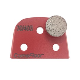 Concrete Floor Grinding Disc, Diamond Metal Grinding Shoes for Concrete Preparation, Compatible with Lavina Onfloor Grinders, Single Round Seg 30/40 Grit Soft Bond, Pack of 9