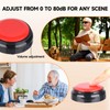 Extra Large Talking Alarm Clock for Seniors, Voice Announcement of