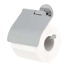 Tiger Noon Toilet Roll Holder with Cover, Chrome, 13.2 x 13.5 x 4.1 cm