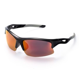 ZUNOU Men's Sunglasses, Polarized Sports Sunglasses for Running, Bicycle, Golf, Fishing, Driving, Women and Men Sunglasses, red