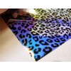 30 Gauge Hologram Transparent Leopard Print Plastic Vinyl Fabric 54"