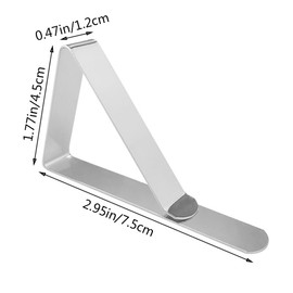 KIGFA Tablecloth Clips Picnic Table Clips Flexible Stainless Steel Table Cloth Cover Clamps Table Cloth Holders Ideal for Picnics Marquees Weddings Graduation Party (12 Pack)