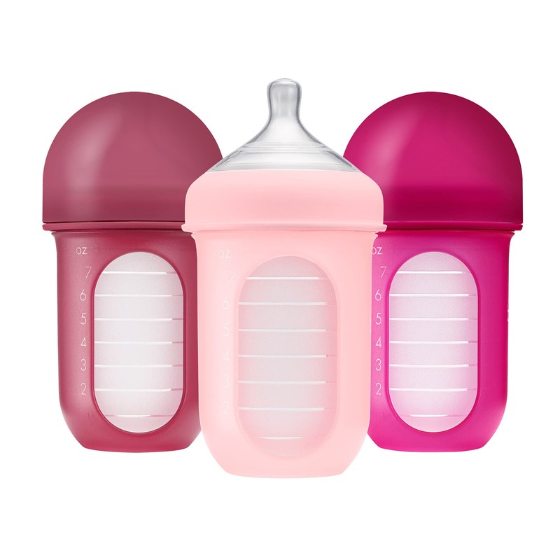 Boon Nursh Bottles - Silicone Baby Bottles Help Ease Colic