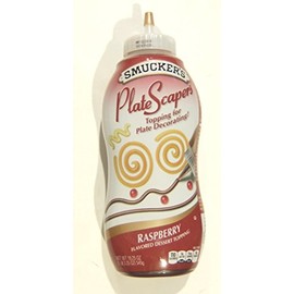 Smucker's PlateScraper Plate Decorating Dessert Topping (19.5 ounce squeezable bottle) (Raspberry)