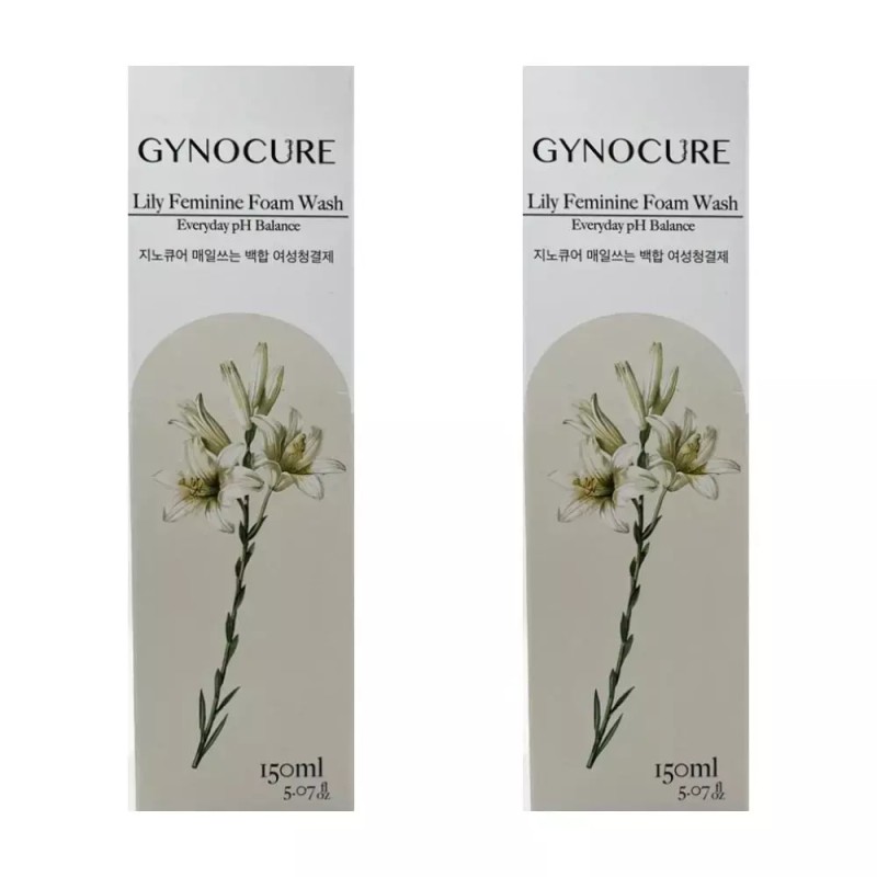 Zinocure 지노큐어 매일쓰는 지노큐 여성청결제 백합 지노큐아 150ml 2개 MJ