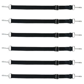 80 INCH Adjustable Flat Bungee Cords. High Strength Bungee Straps with Heavy Duty Weather Resistant Metal Hooks. Shrink Tube for Additional Strength. Auto, Boat, House, & More (Large)