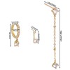 Mikovivi 3 Pairs Gold Stackable Earrings Set, Gold Dangle Earrings