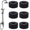Set of 6 Stainless Steel Cover Rosette Black Pipe Cover