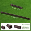 Gutterlix 4 Pack Flexible Gutter Downspout Extensions Extendable from 21"