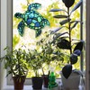 Sea Turtle Suncatcher Decor, Sea Turtles Stained Glass Window Hanging