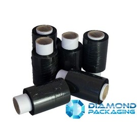 1x Diamond Packaging® 100 mm x 150 m Mini Pallet Stretch Shrink Wrap - Black