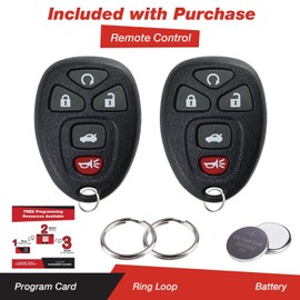 2 keylessoption Repuestos 5 Button Keyless Entry Remote Control Key Fob
